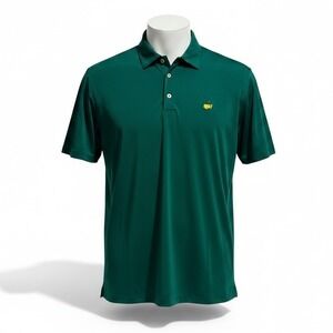 Masters Mens XL Golf Polo Shirt Green Augusta National Performance Short Sleeve